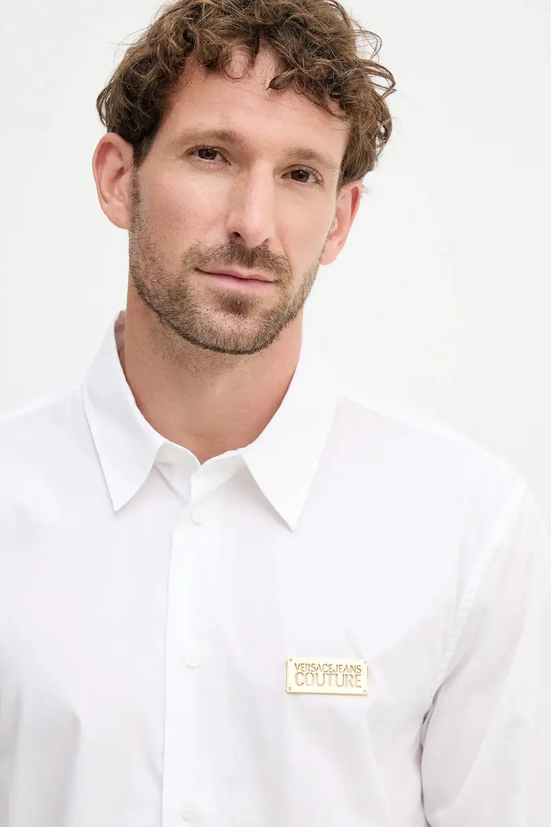 camicia in cotone uomo colore bianco 79GALKR1 CN00K miniatura 4