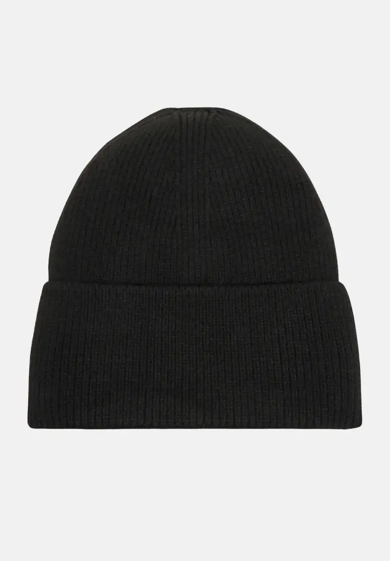 cappello nero da uomo con logo miniatura 2