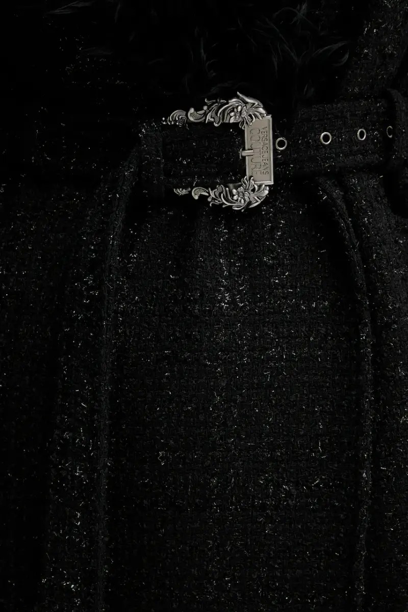 cappotto con aggiunta di lana colore nero 79HAT413 N0539 miniatura 5