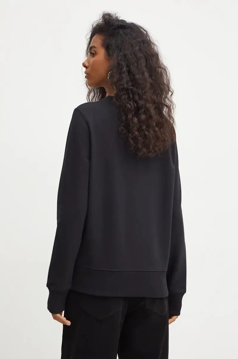 felpa in cotone donna colore nero 77HAIC02 CF00C miniatura 3