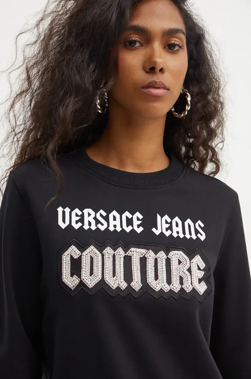 felpa in cotone donna colore nero 77HAIC02 CF00C miniatura 4