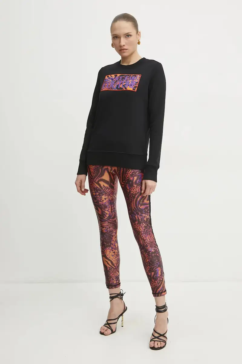 felpa in cotone donna colore nero 78HAIE04 CF00E miniatura 2