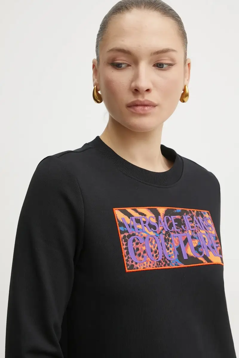 felpa in cotone donna colore nero 78HAIE04 CF00E miniatura 4