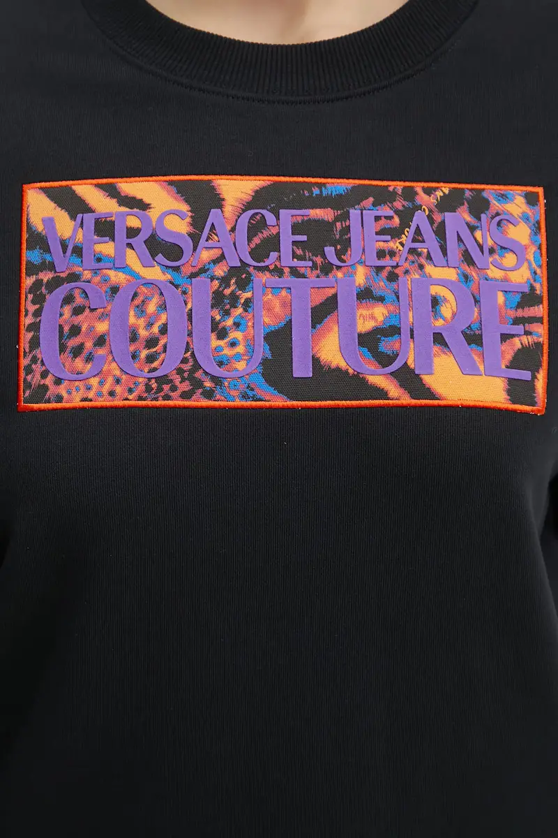 felpa in cotone donna colore nero 78HAIE04 CF00E miniatura 5