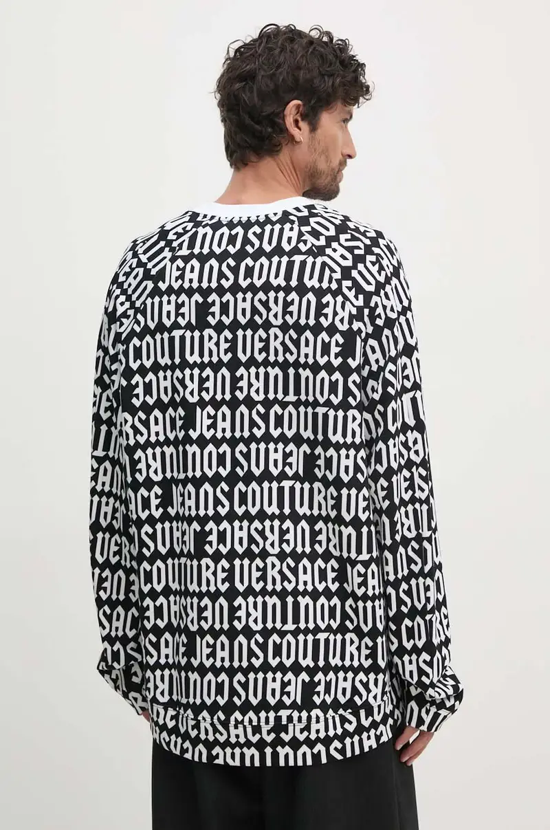 felpa in cotone uomo colore nero 77GAI316 FS157 miniatura 3