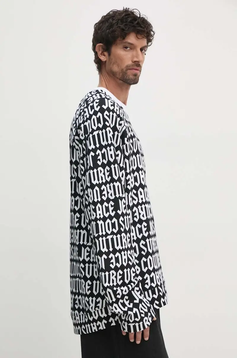 felpa in cotone uomo colore nero 77GAI316 FS157 miniatura 4