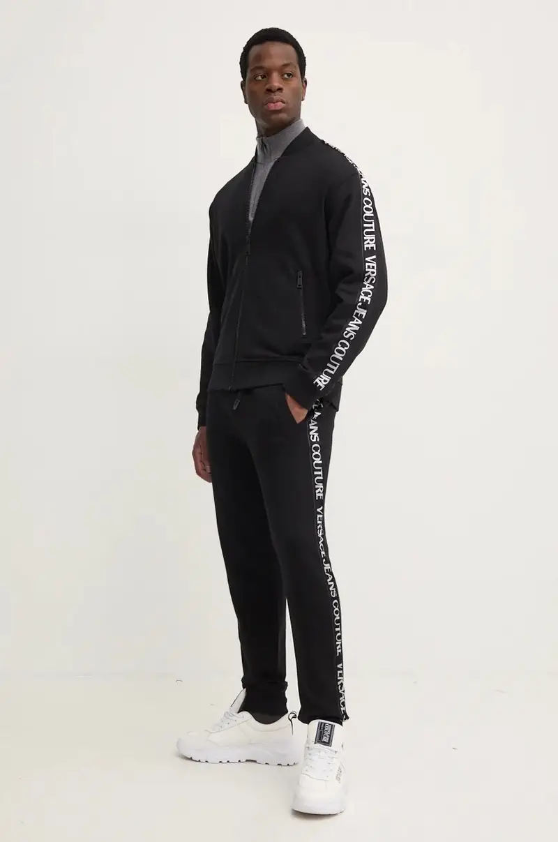 felpa in cotone uomo colore nero 77GAIC02 CF02C miniatura 2