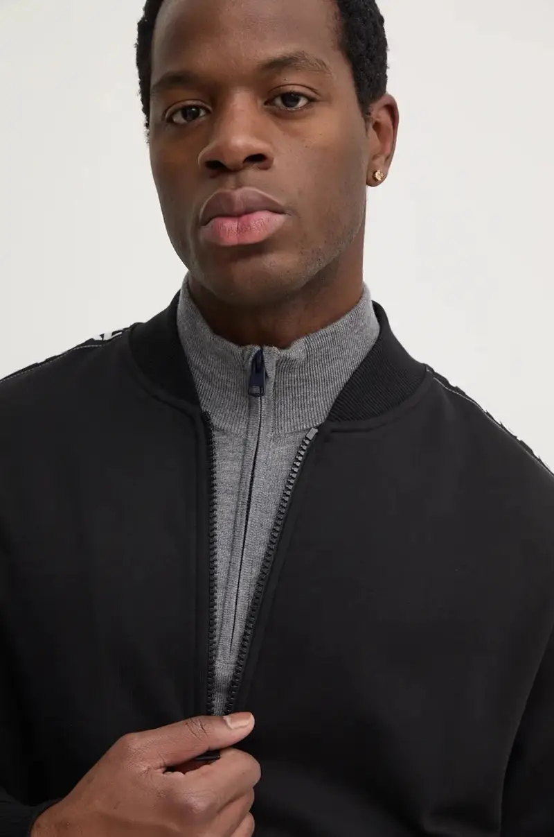 felpa in cotone uomo colore nero 77GAIC02 CF02C miniatura 4