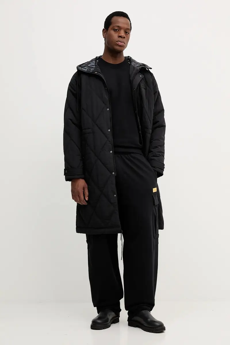 felpa in cotone uomo colore nero 79GAIC02 CF02C miniatura 2