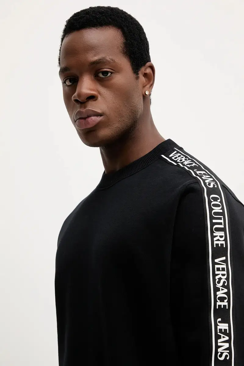 felpa in cotone uomo colore nero 79GAIC02 CF02C miniatura 4