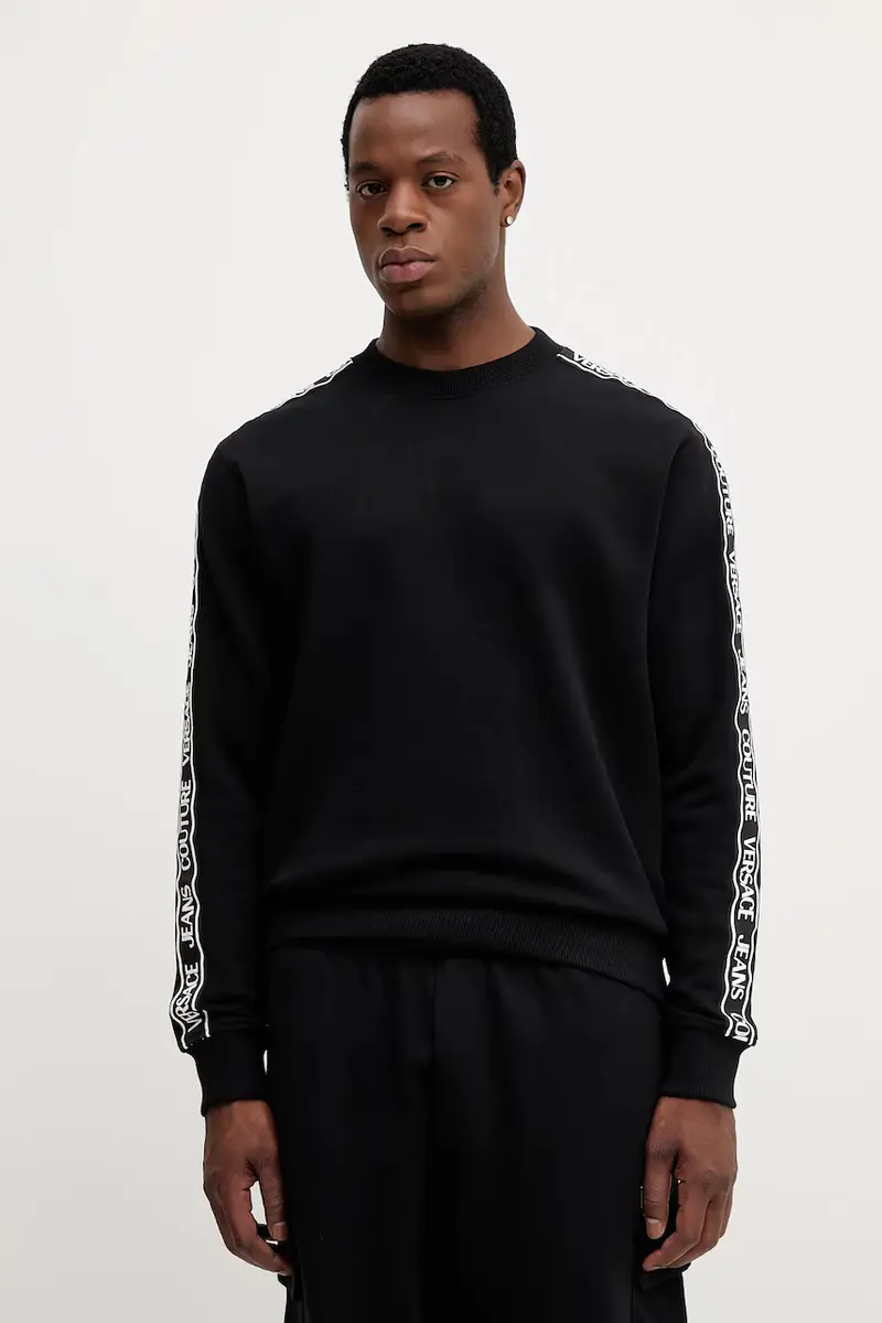 felpa in cotone uomo colore nero 79GAIC02 CF02C