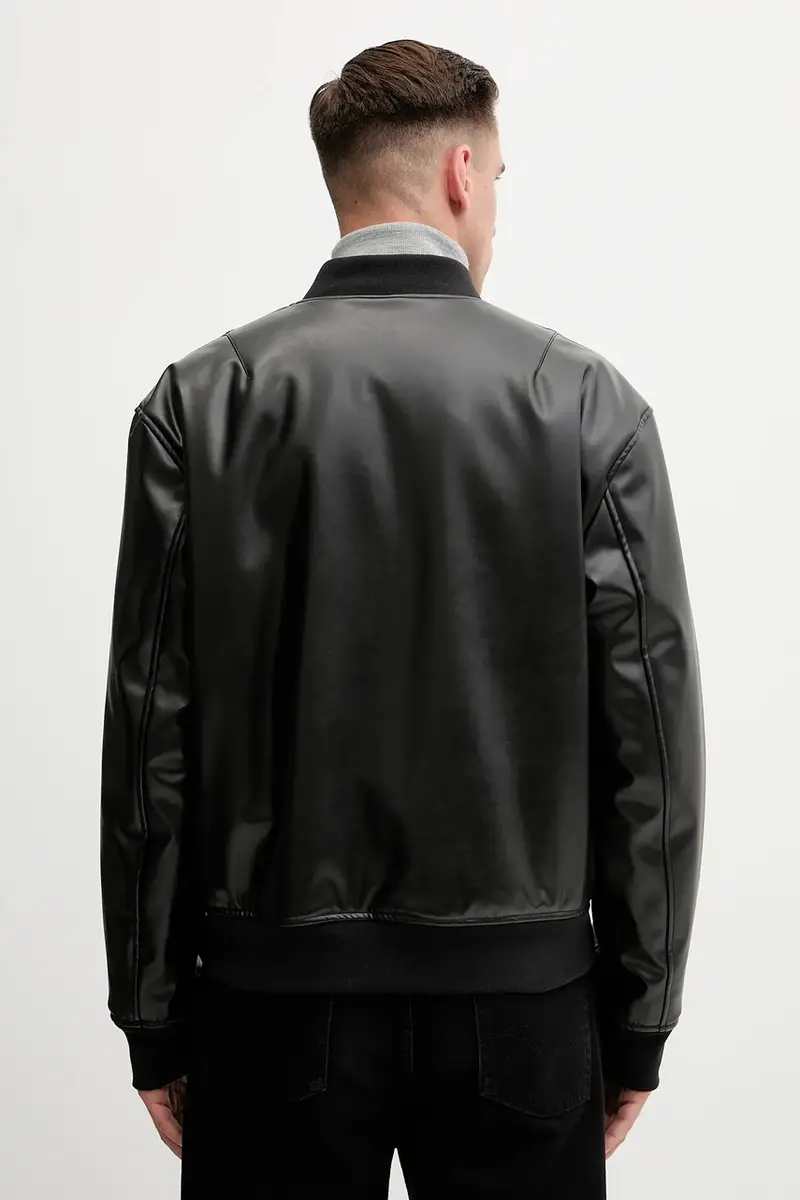 giacca bomber reversibile colore nero 79GAS407 N0540 miniatura 4