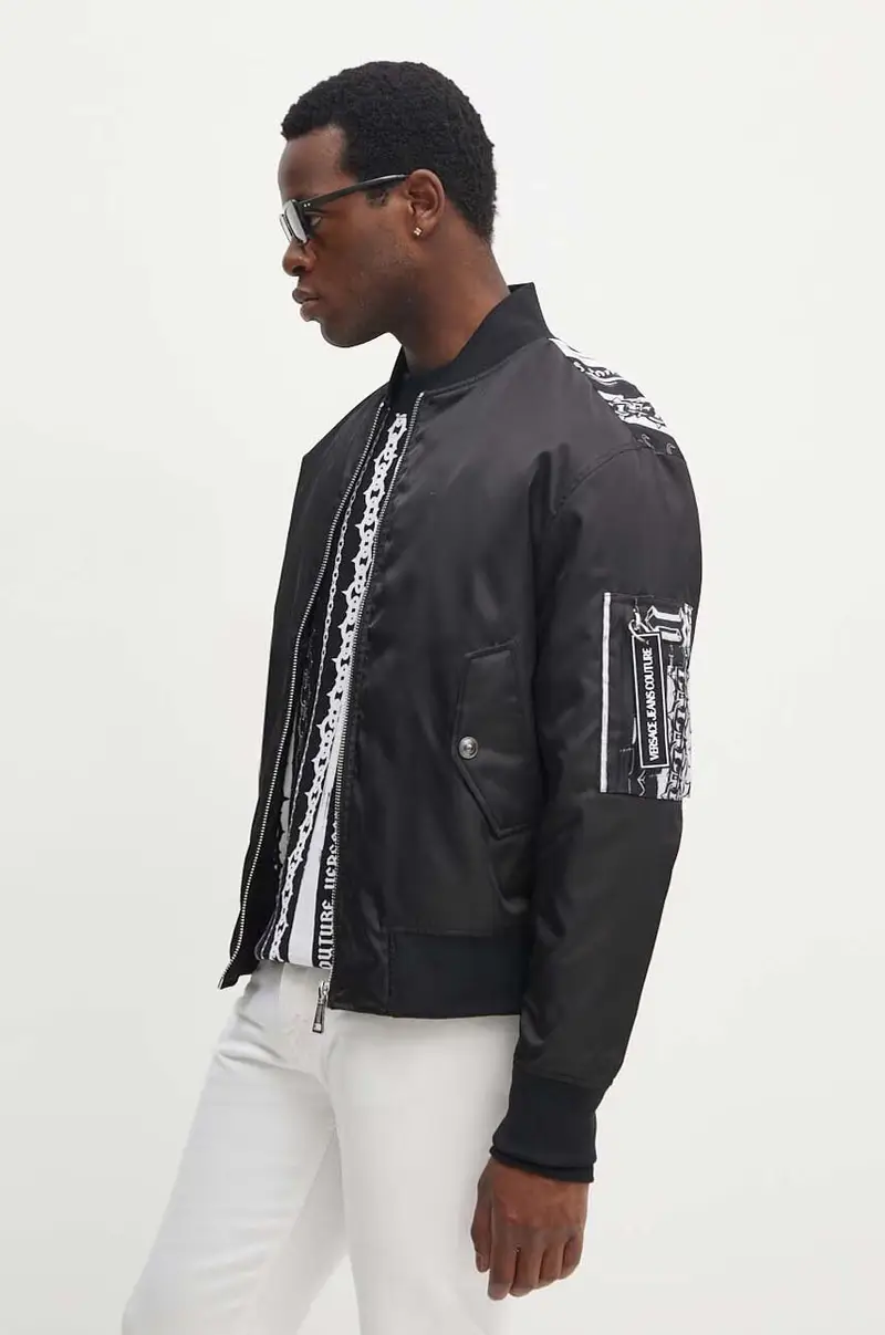 giacca bomber uomo colore nero 77GAS405 CQD58 miniatura 4