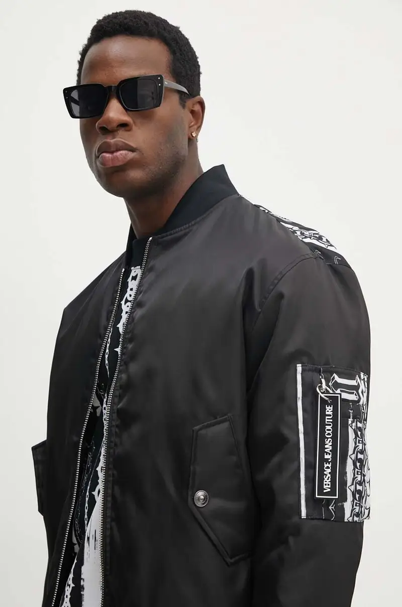 giacca bomber uomo colore nero 77GAS405 CQD58 miniatura 5