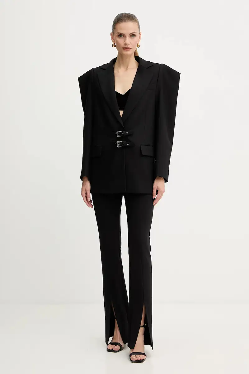 giacca con lana colore nero 79HAQ705 N0542 miniatura 2