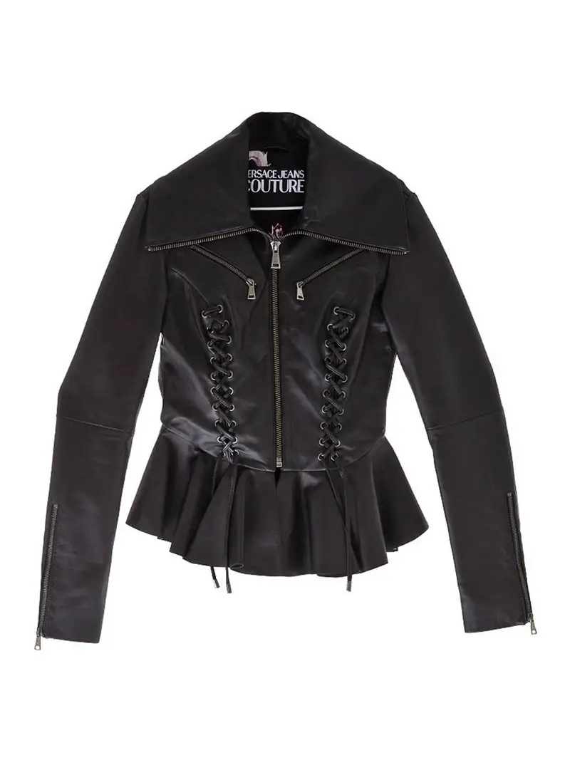 Giacca In Pelle Nero