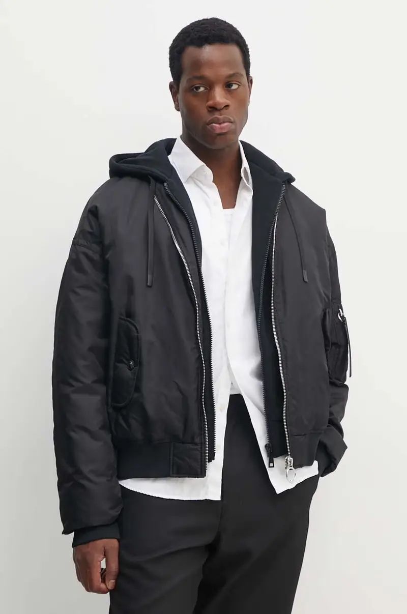 giacca uomo colore nero 77GAU401 CQD46