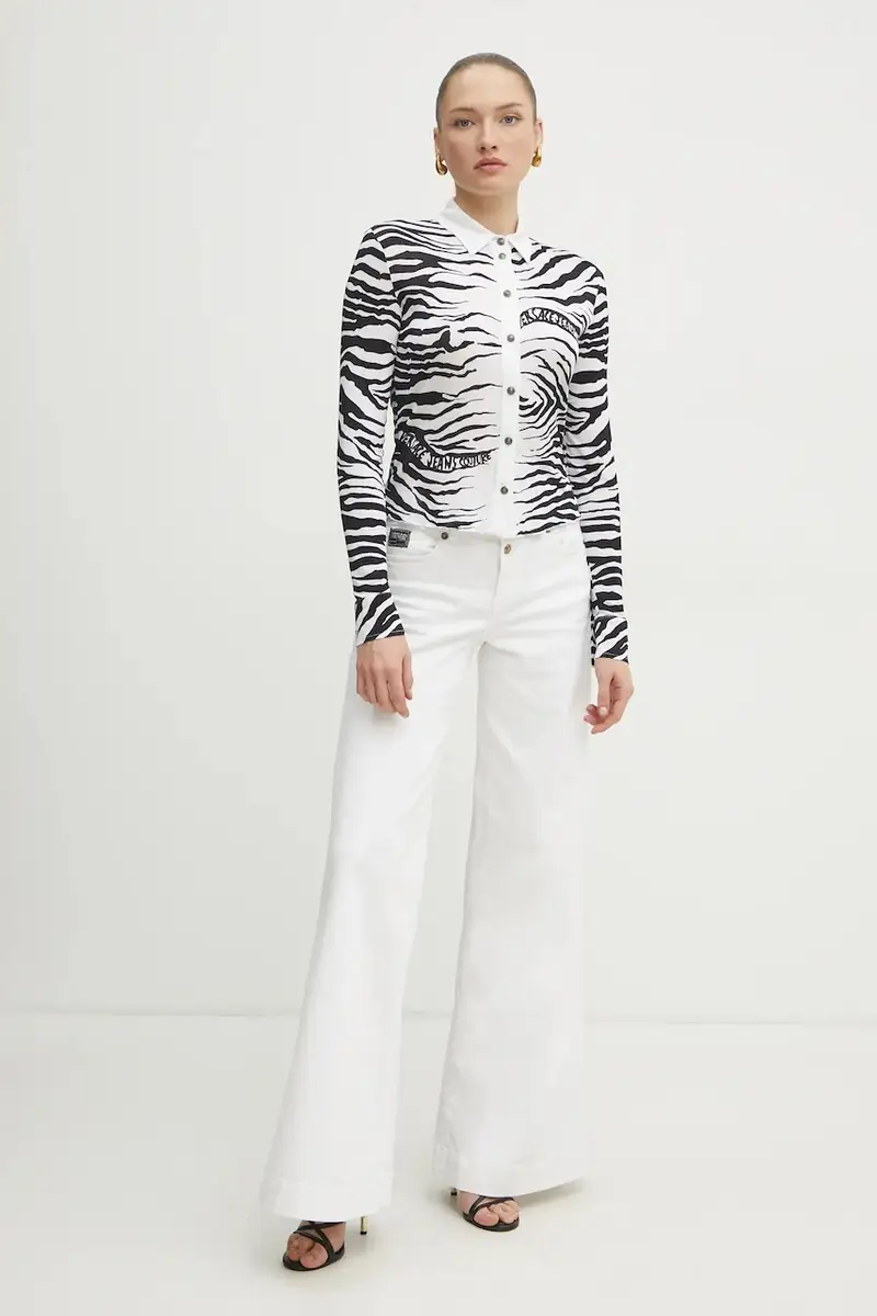 Versace Jeans Couture Jeans Donna Bianco 2455359 miniatura 2