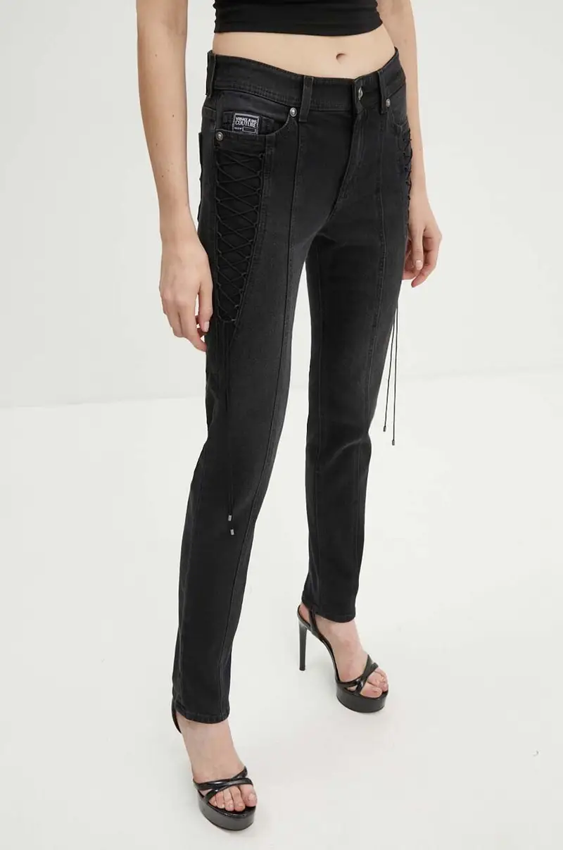 Versace Jeans Couture Jeans Donna Nero 3625601 miniatura 4