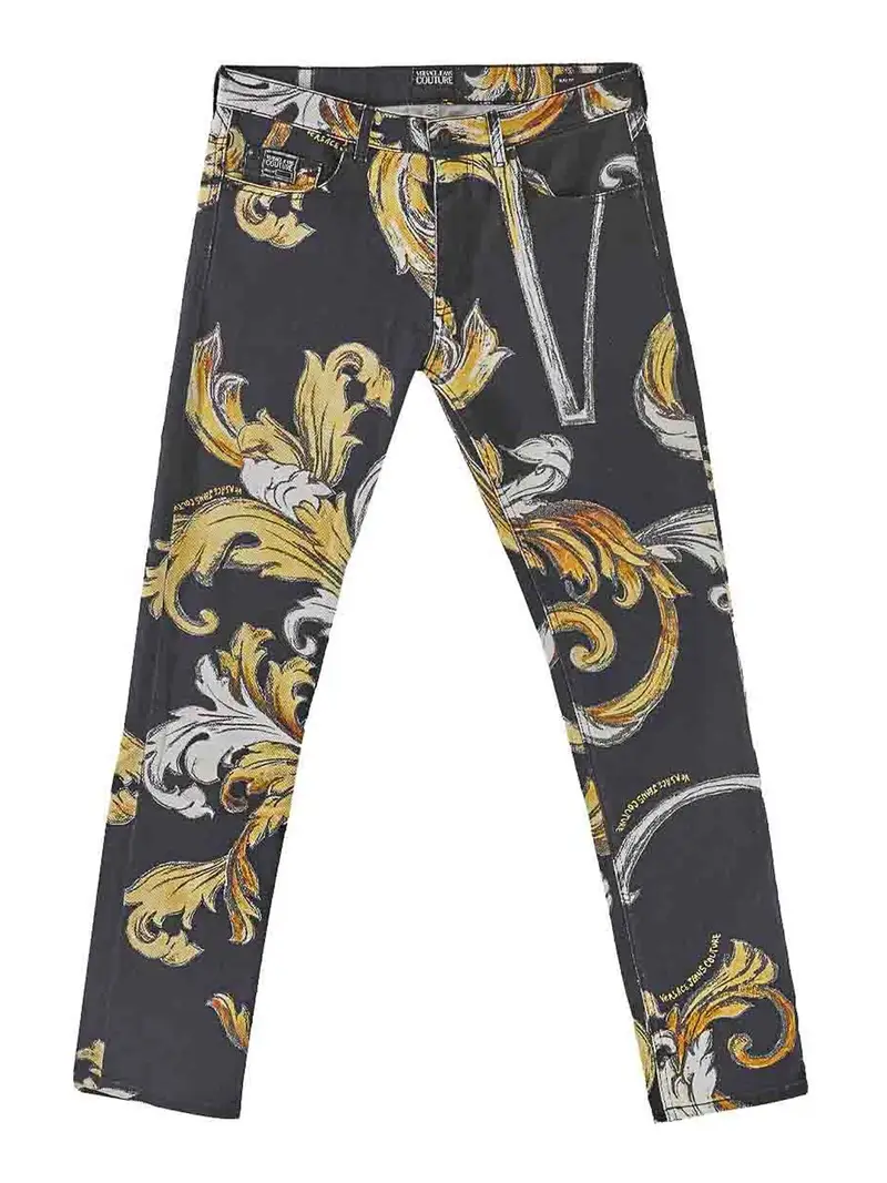Jeans sottile barocco Multicolore