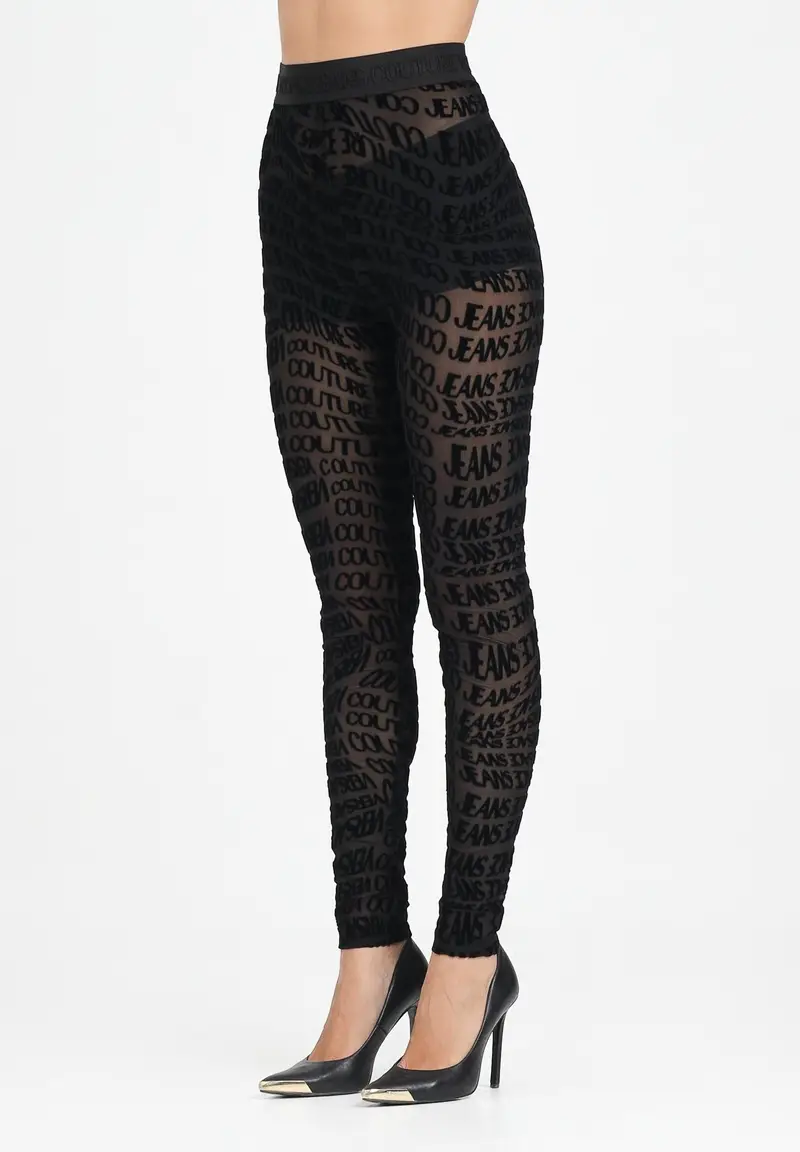 Versace Jeans Couture Leggings Donna Nero 1883312