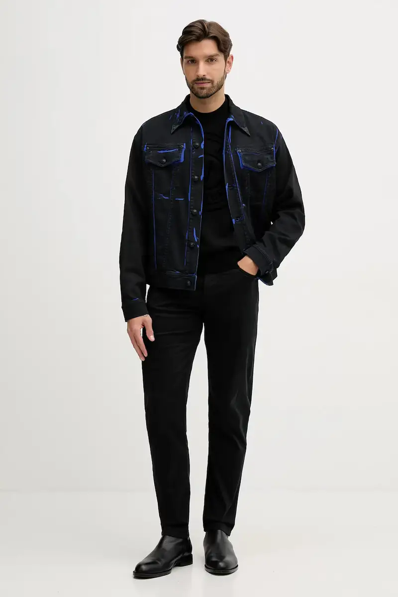 maglione con lana colore nero 79GAFM15 CMN06 miniatura 2