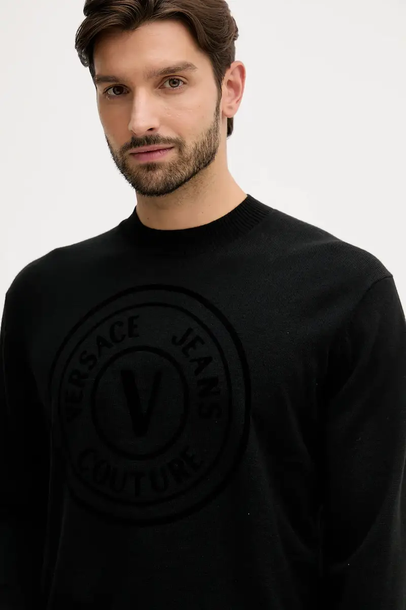 maglione con lana colore nero 79GAFM15 CMN06 miniatura 4