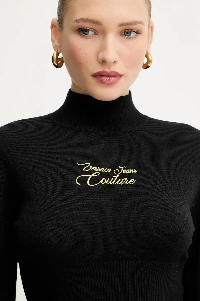 maglione con lana colore nero 79HAFMH8 CMH62 miniatura 4
