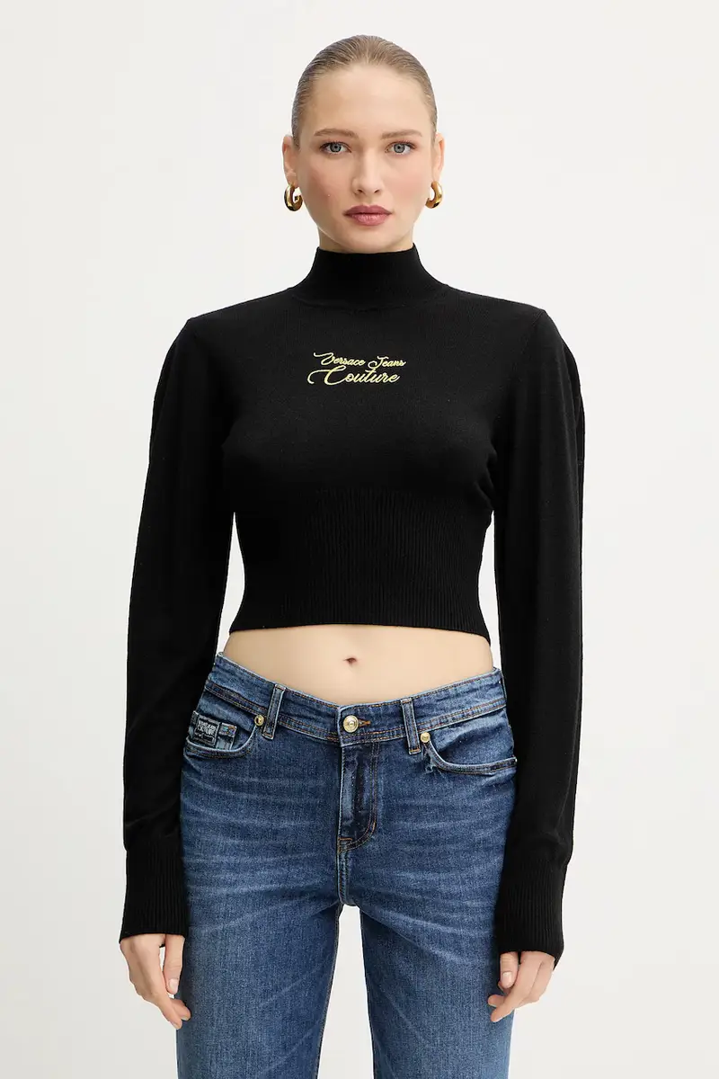 maglione con lana colore nero 79HAFMH8 CMH62