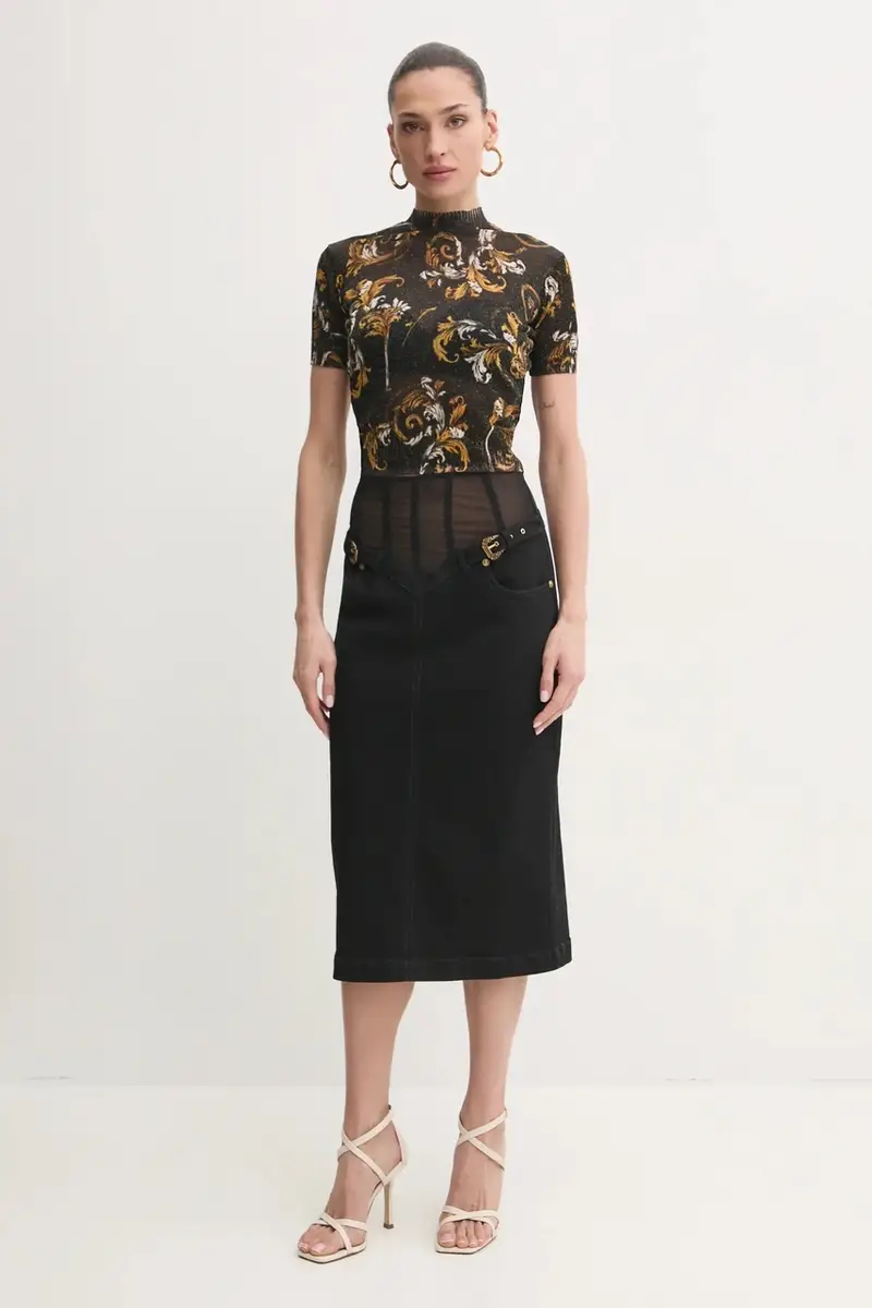 maglione donna colore nero 78HAFM07 CMN45 miniatura 2