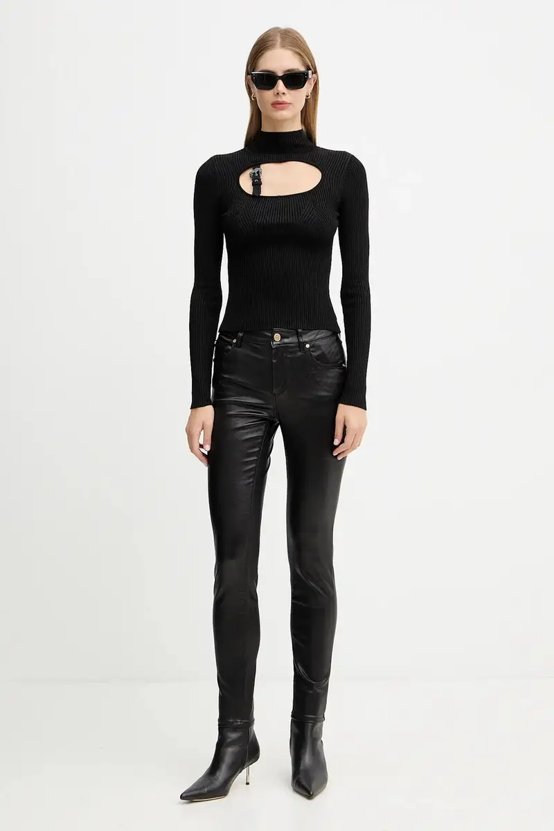 maglione donna colore nero 79HAFM16 CMH23 miniatura 2