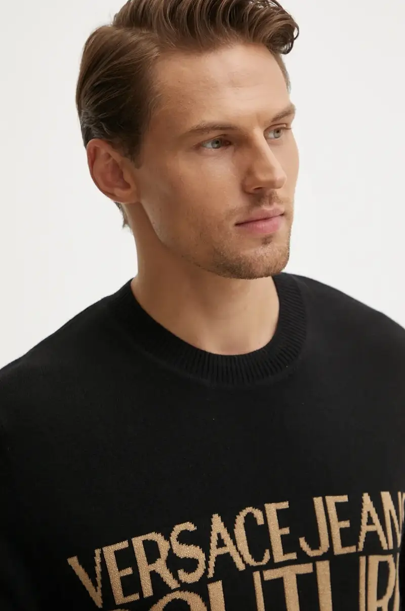 maglione in lana uomo colore nero 77GAFM01 CMH80 miniatura 4