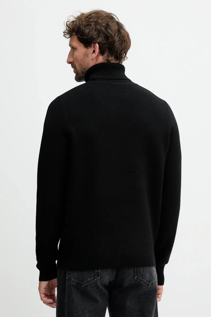 maglione in lana uomo colore nero 79GAFM14 CMH81 miniatura 3