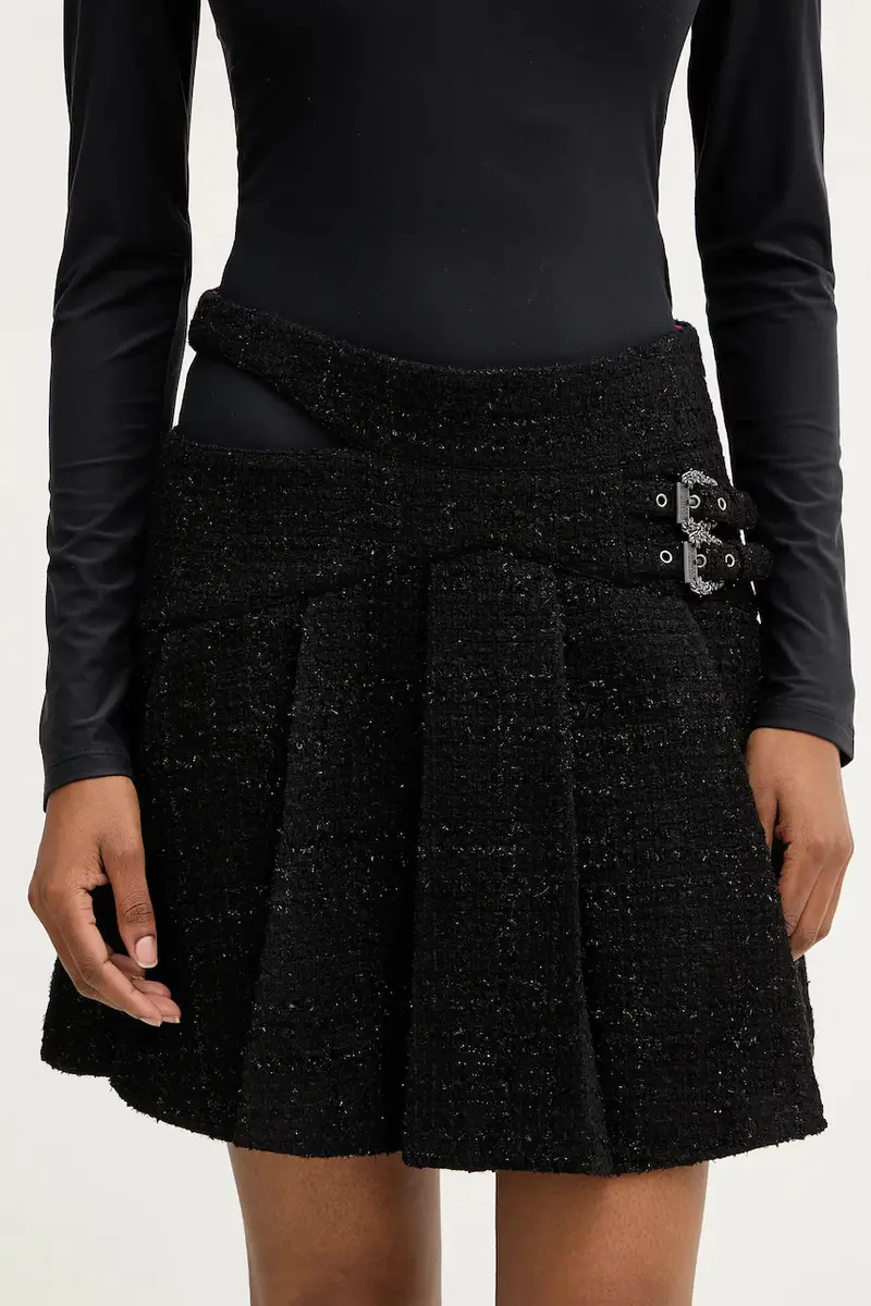 mini-gonna colore nero 79HAE801 N0539