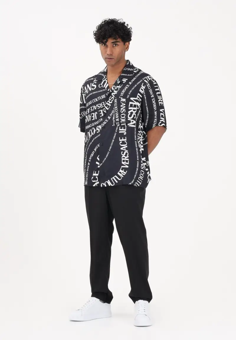 Pantalone elegante nero da uomo miniatura 2