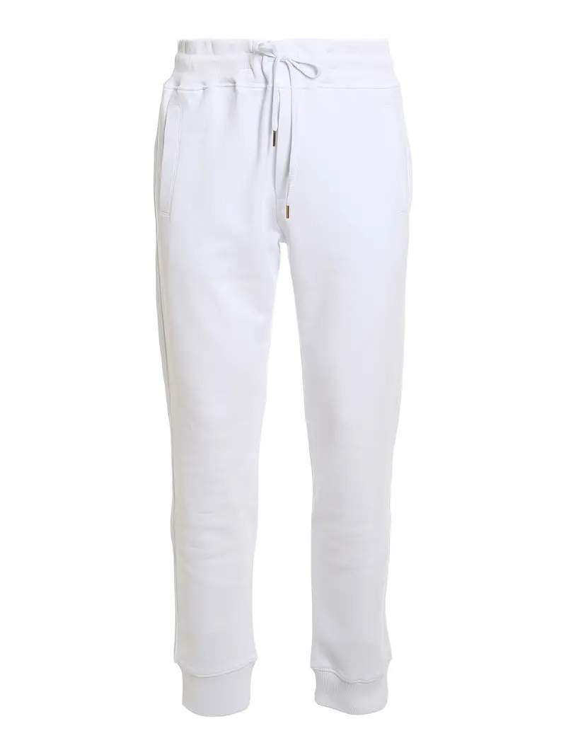 Pantaloni con ricamo Bianco
