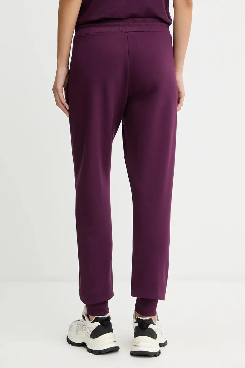 pantaloni tuta di cotone donna colore granata con applicazione 79HAAT06 CF01T miniatura 3