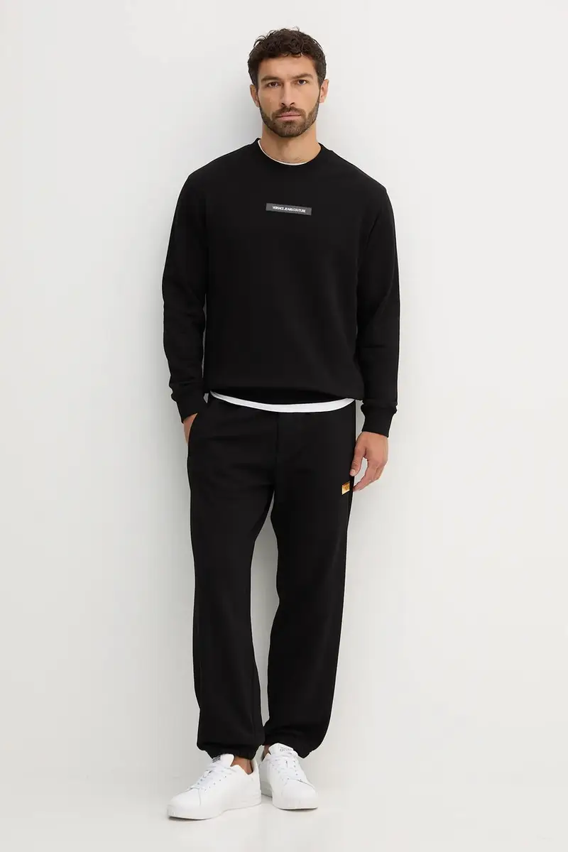 pantaloni tuta di cotone uomo colore nero 79GAAT07 CF01T miniatura 2