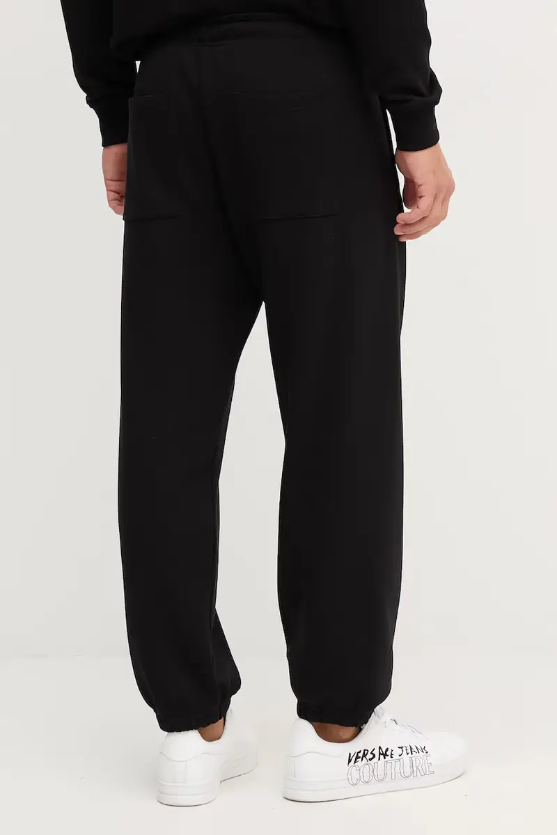 pantaloni tuta di cotone uomo colore nero 79GAAT07 CF01T miniatura 3