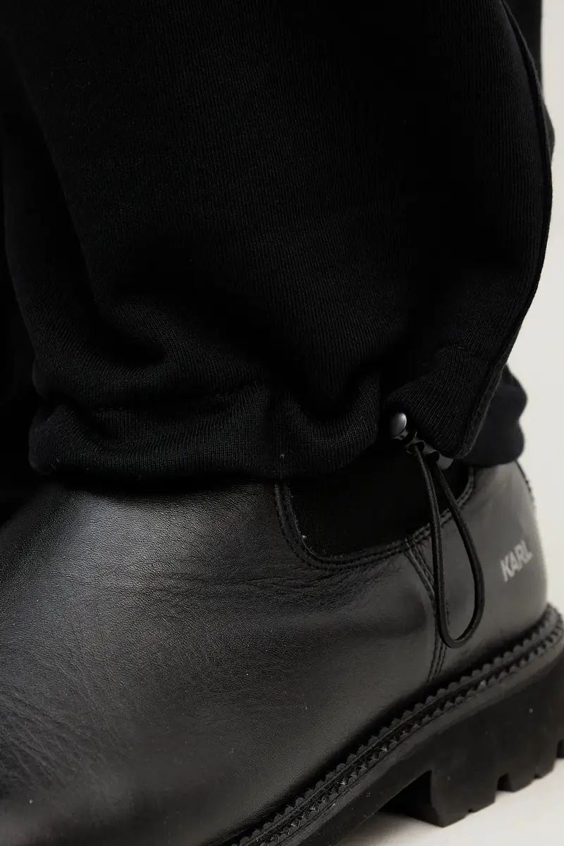 pantaloni tuta di cotone uomo colore nero 79GAAT08 CF01T miniatura 5