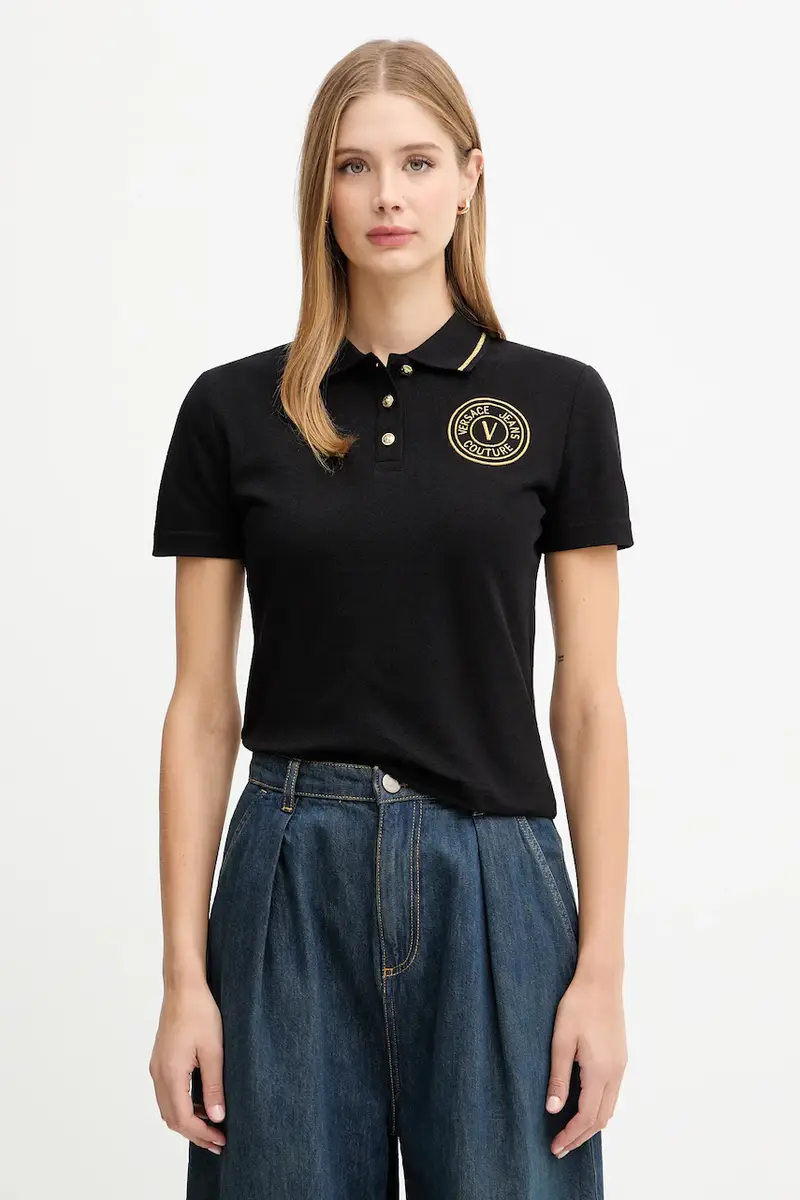 Versace Jeans Couture Polo Donna Nero 3275839