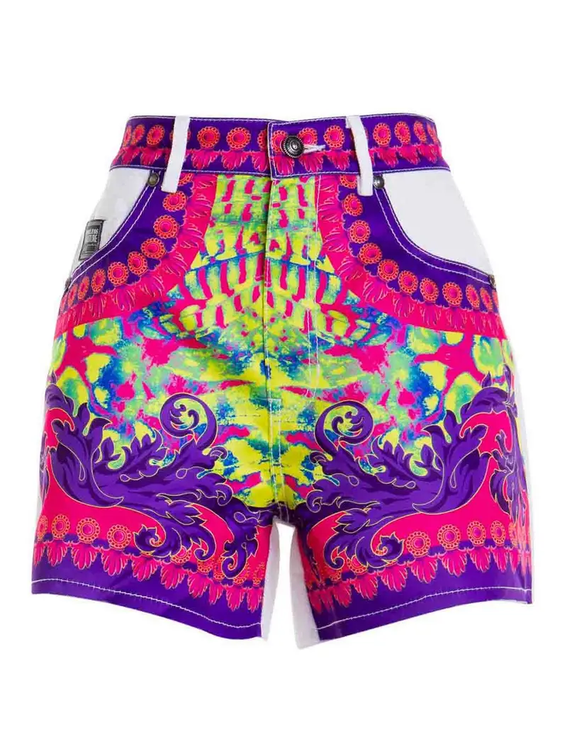Shorts multicolore Bianco