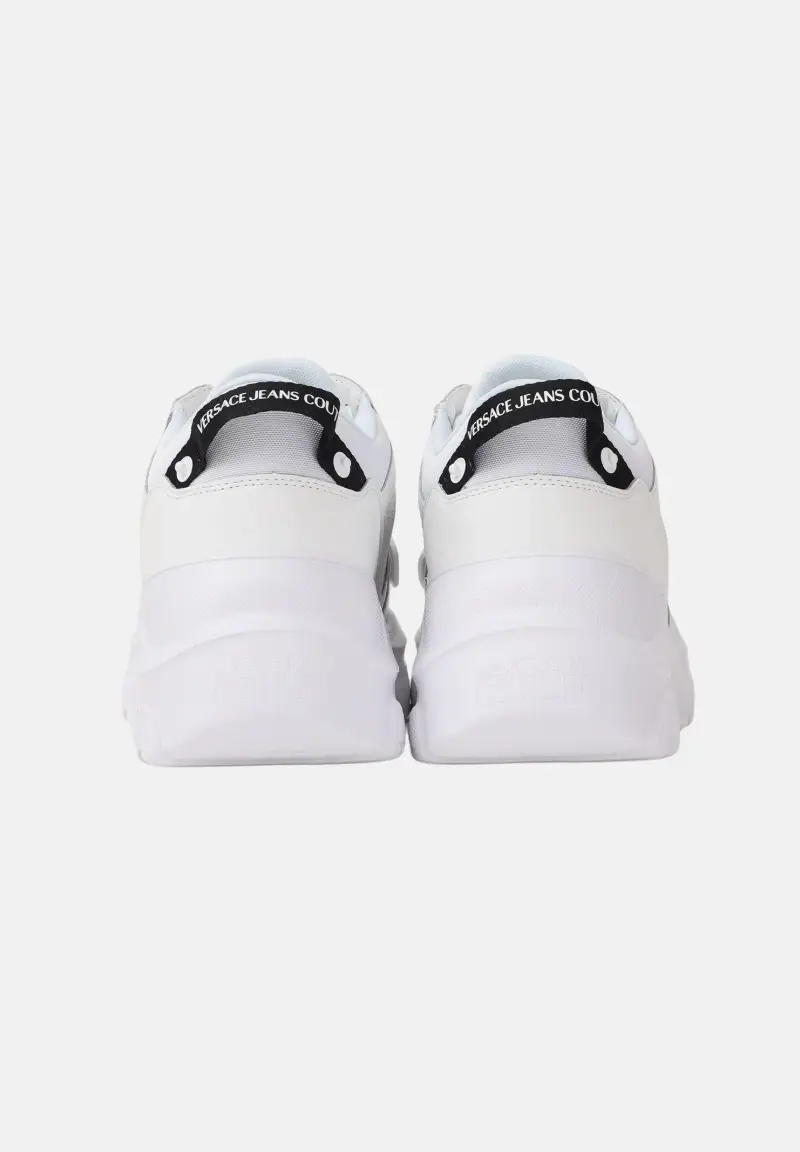 Sneakers bianche da uomo con logo miniatura 2