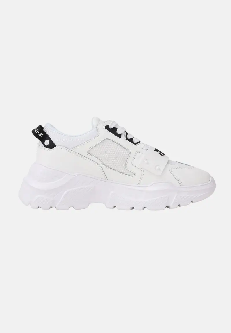 Sneakers bianche da uomo con logo miniatura 3