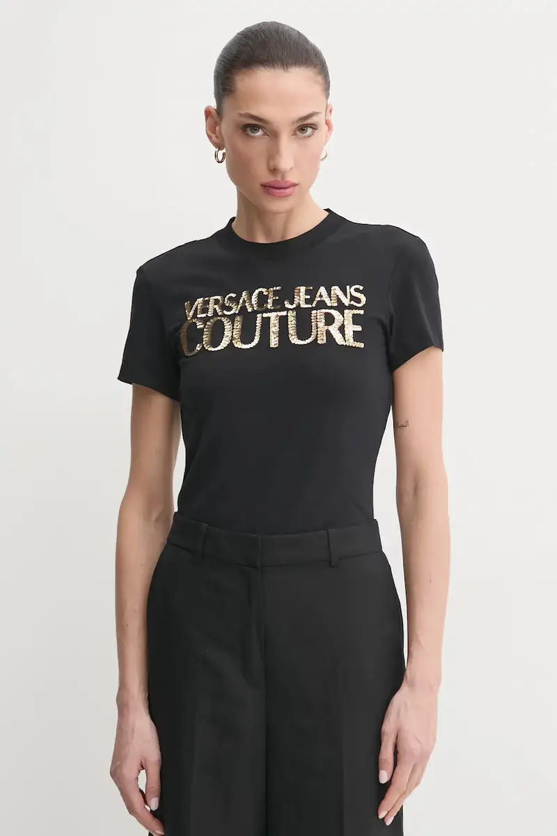 Versace Jeans Couture T-shirt Donna Nero 3150951