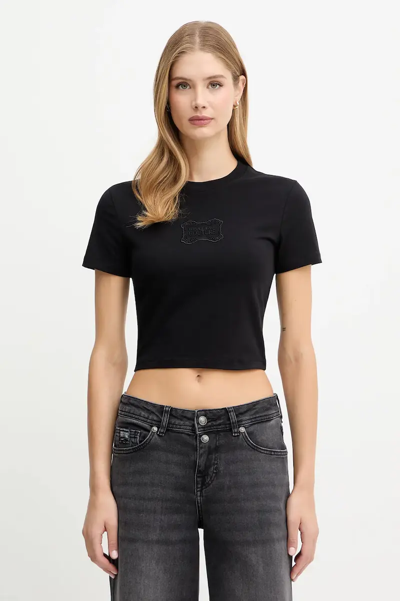Versace Jeans Couture T-shirt Donna Nero 3275836