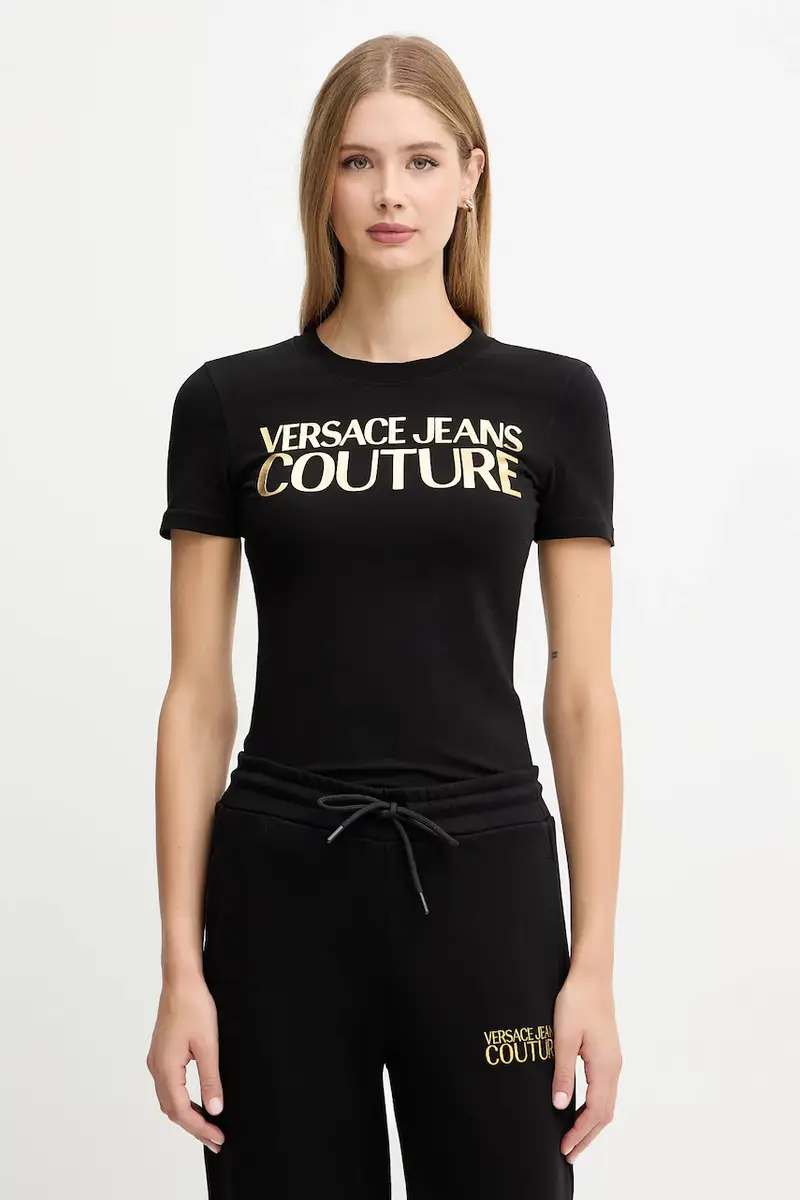 Versace Jeans Couture T-shirt Donna Nero 3275837