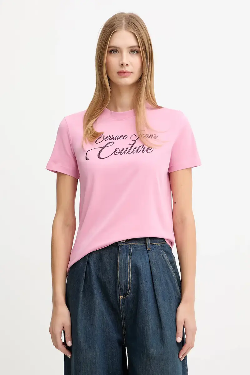 Versace Jeans Couture T-shirt Donna Rosa 3276392