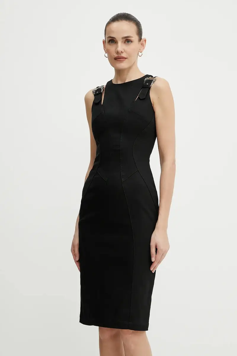 vestito di jeans colore nero 78HAO913 N0507