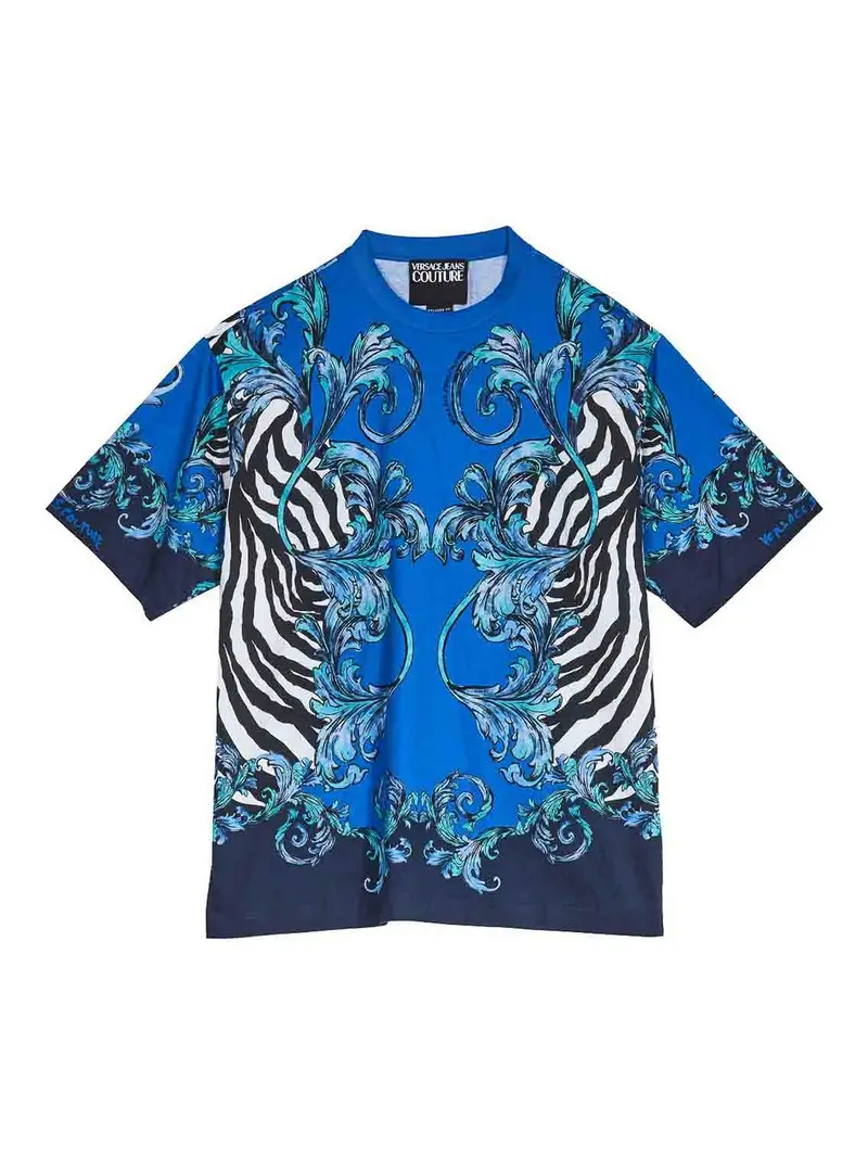 Zebra Barocco T-Shirt Multicolore